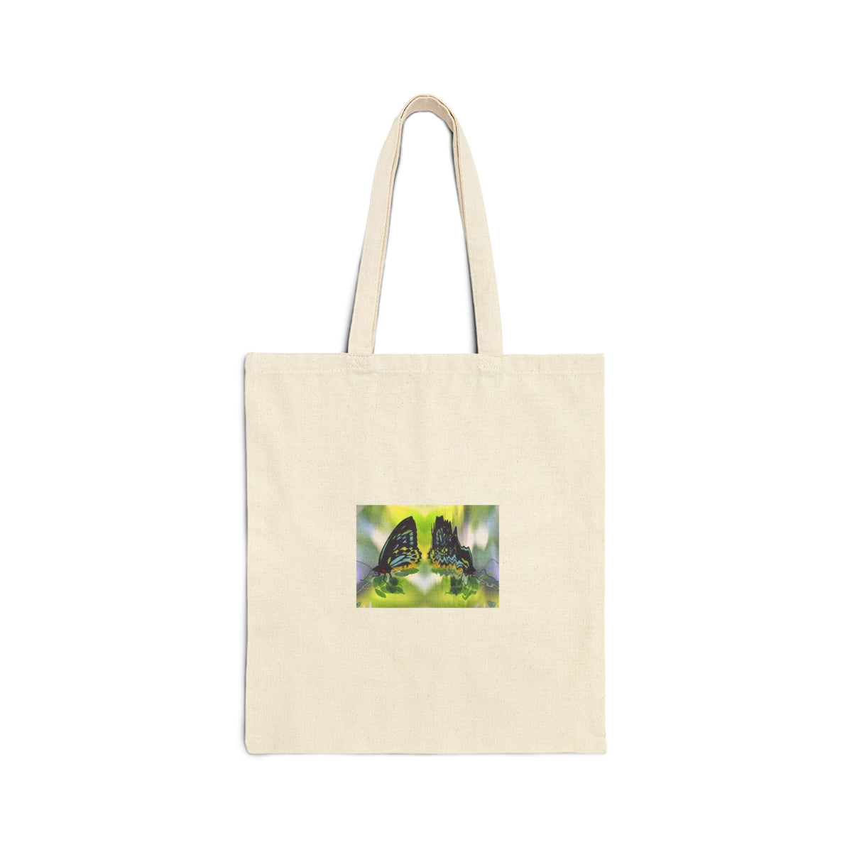 Butterfly Garden Cotton Tote Bag – Eco-Friendly Floral Shopper