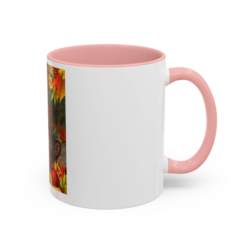 Autumn 'Good Morning! Have A Great Day' Accent Coffee Mug