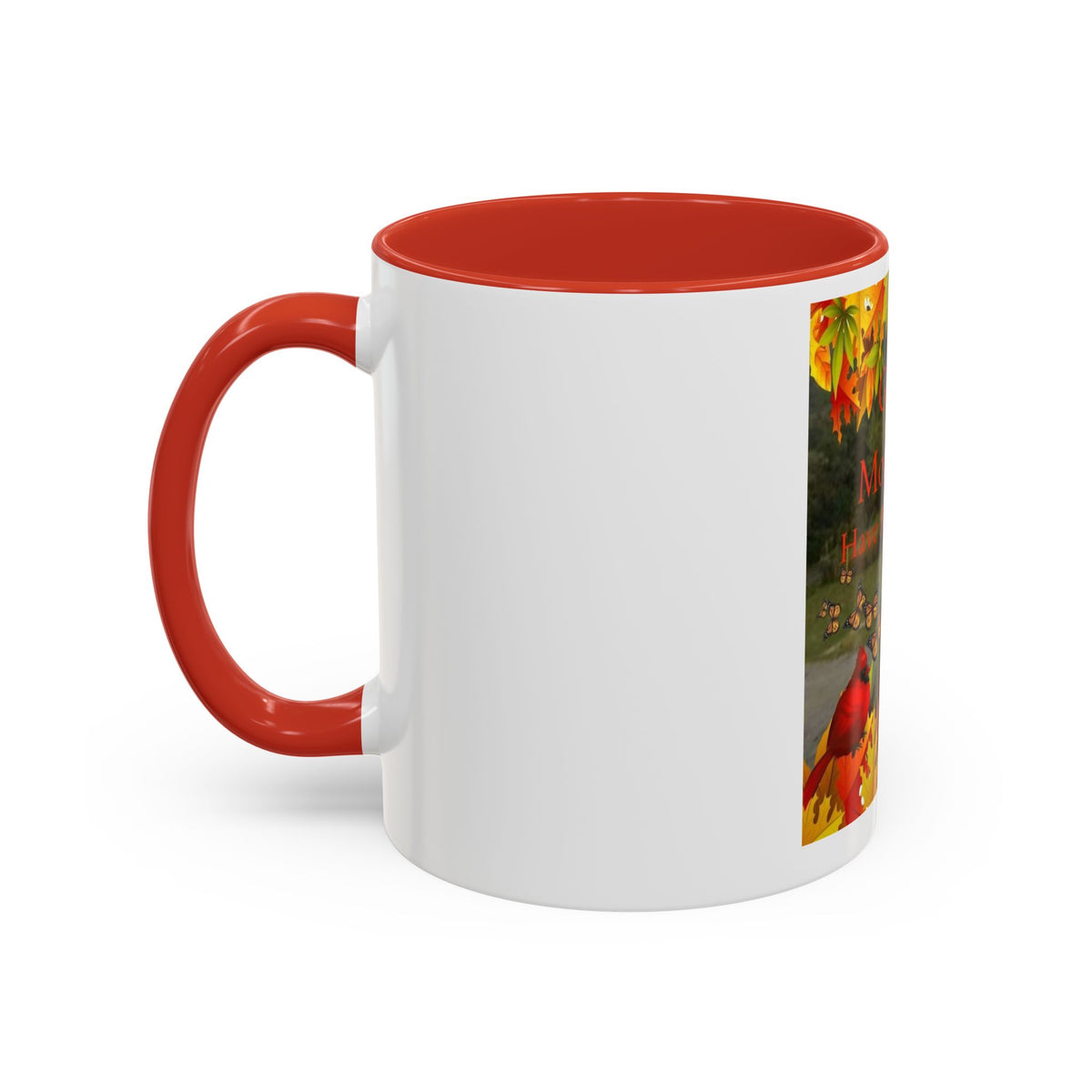 Autumn 'Good Morning! Have A Great Day' Accent Coffee Mug