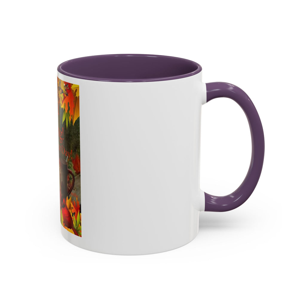 Autumn 'Good Morning! Have A Great Day' Accent Coffee Mug