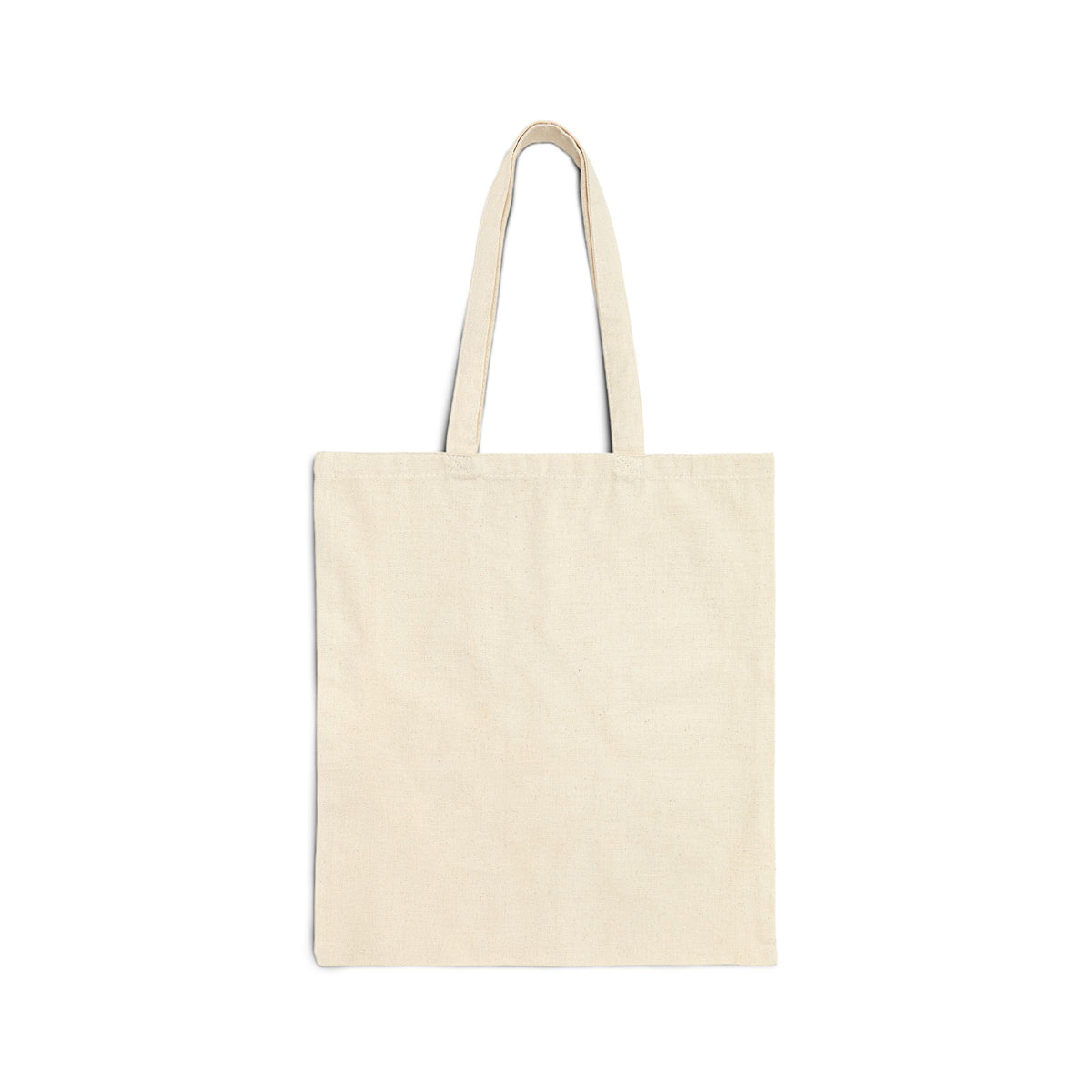 Christmas Tree Tote Bag — "Wishing You a Merry Christmas" Cotton Canvas Gift Shopper