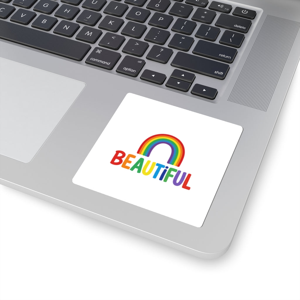 Beautiful Rainbow Pride Kiss-Cut Sticker