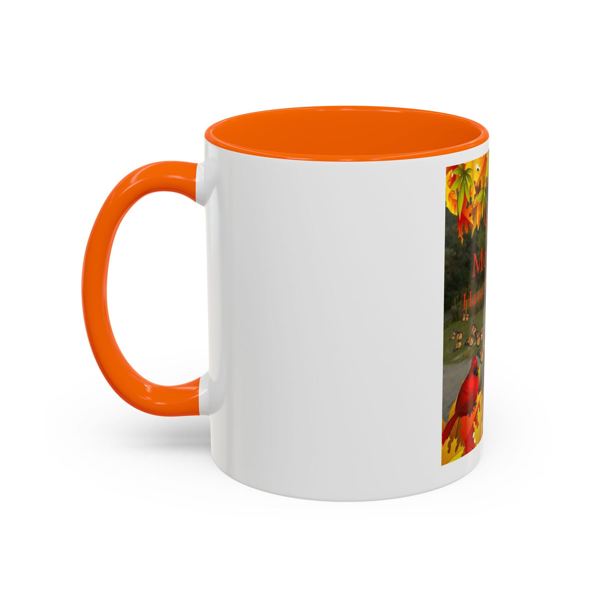 Autumn 'Good Morning! Have A Great Day' Accent Coffee Mug