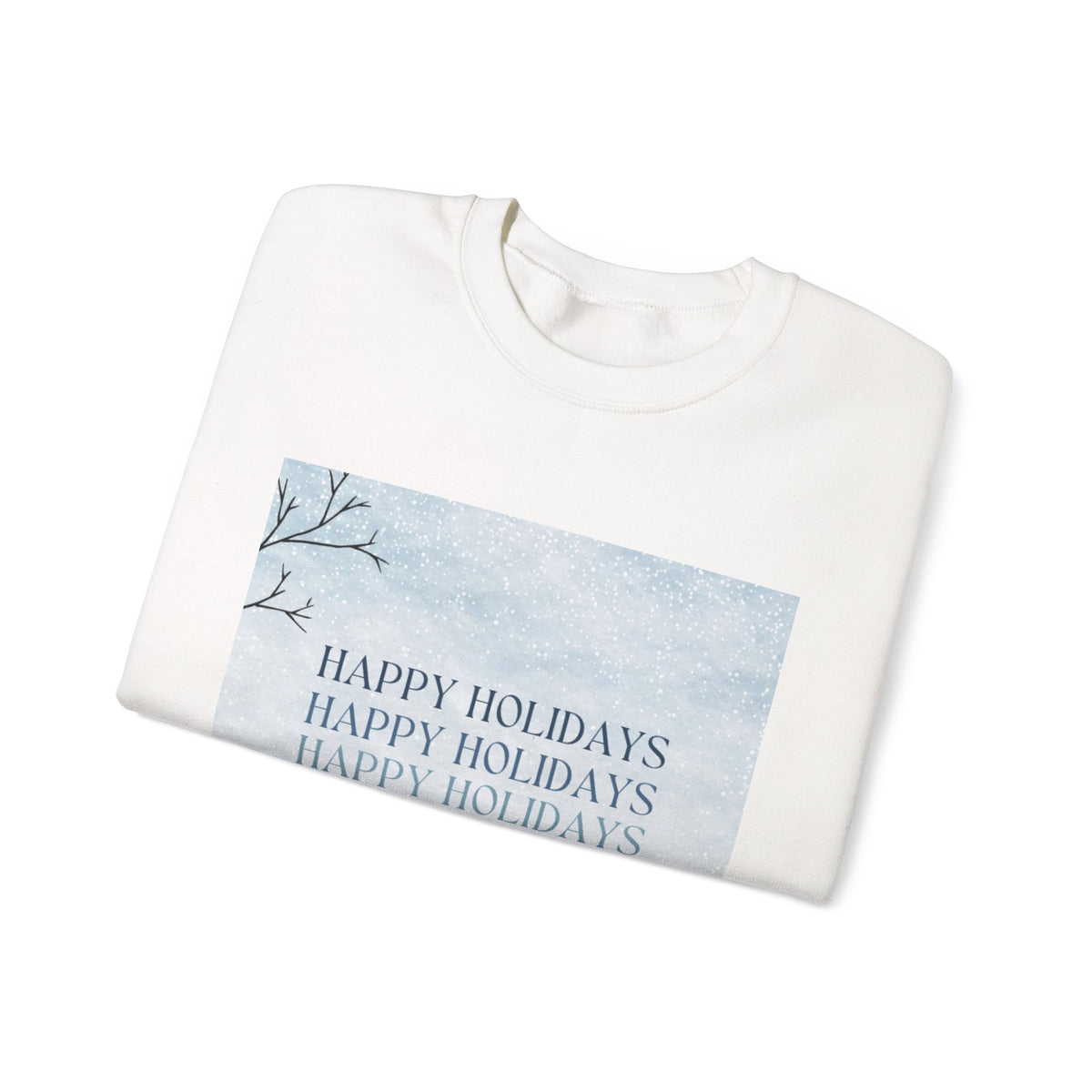 Happy Holidays Winter Botanical Crewneck Sweatshirt