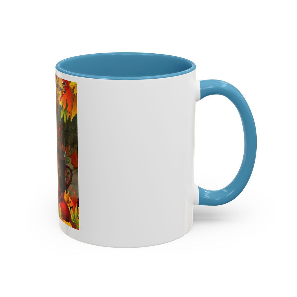 Autumn 'Good Morning! Have A Great Day' Accent Coffee Mug
