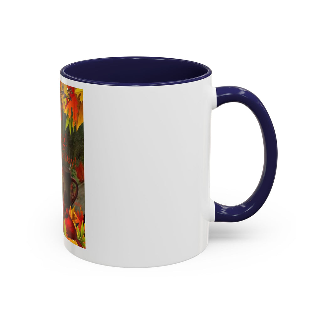 Autumn 'Good Morning! Have A Great Day' Accent Coffee Mug