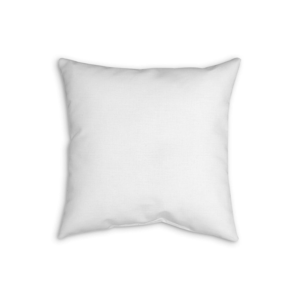 Faux Linen Pillow — 'Kind Words' Floral Crochet Accent Pillow