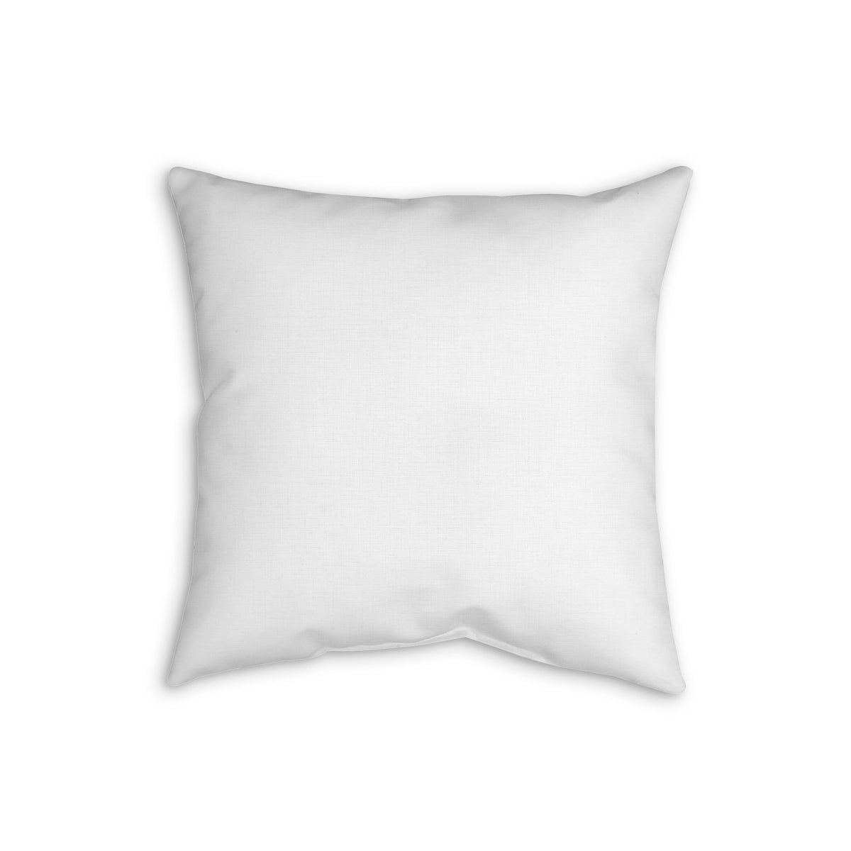 Faux Linen Pillow — 'Kind Words' Floral Crochet Accent Pillow