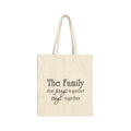 Tote Bag — "The Family That Prays Together Stays Together" Scripture Canvas Tote