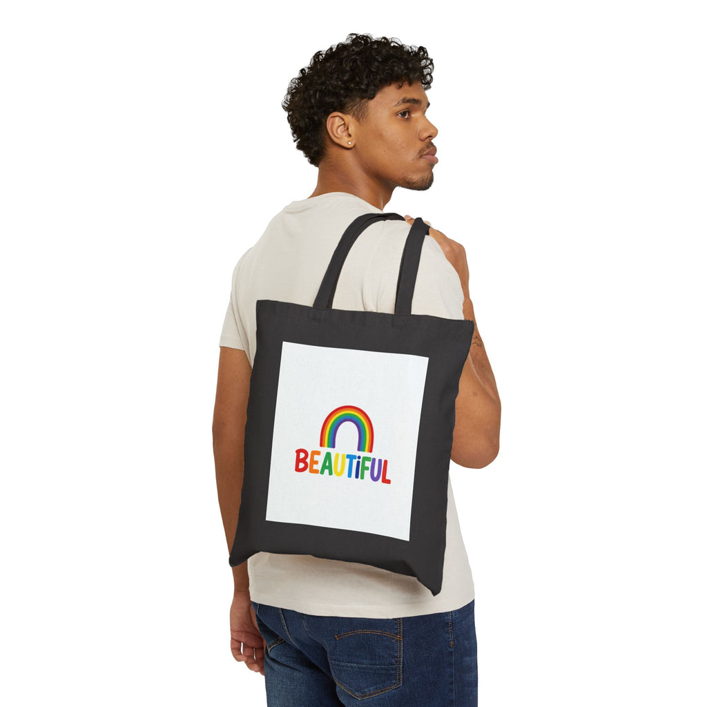Beautiful Rainbow Canvas Tote Bag
