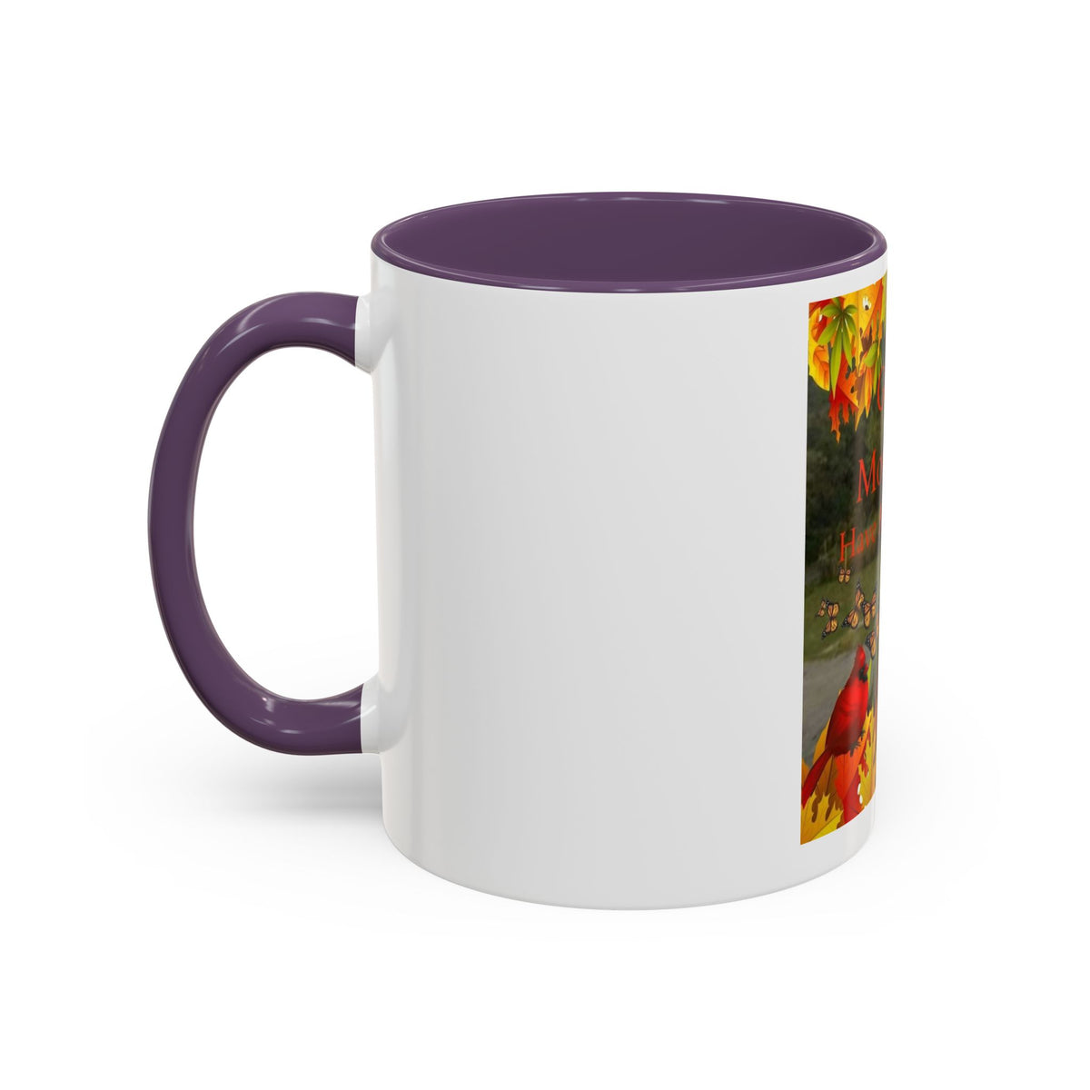 Autumn 'Good Morning! Have A Great Day' Accent Coffee Mug