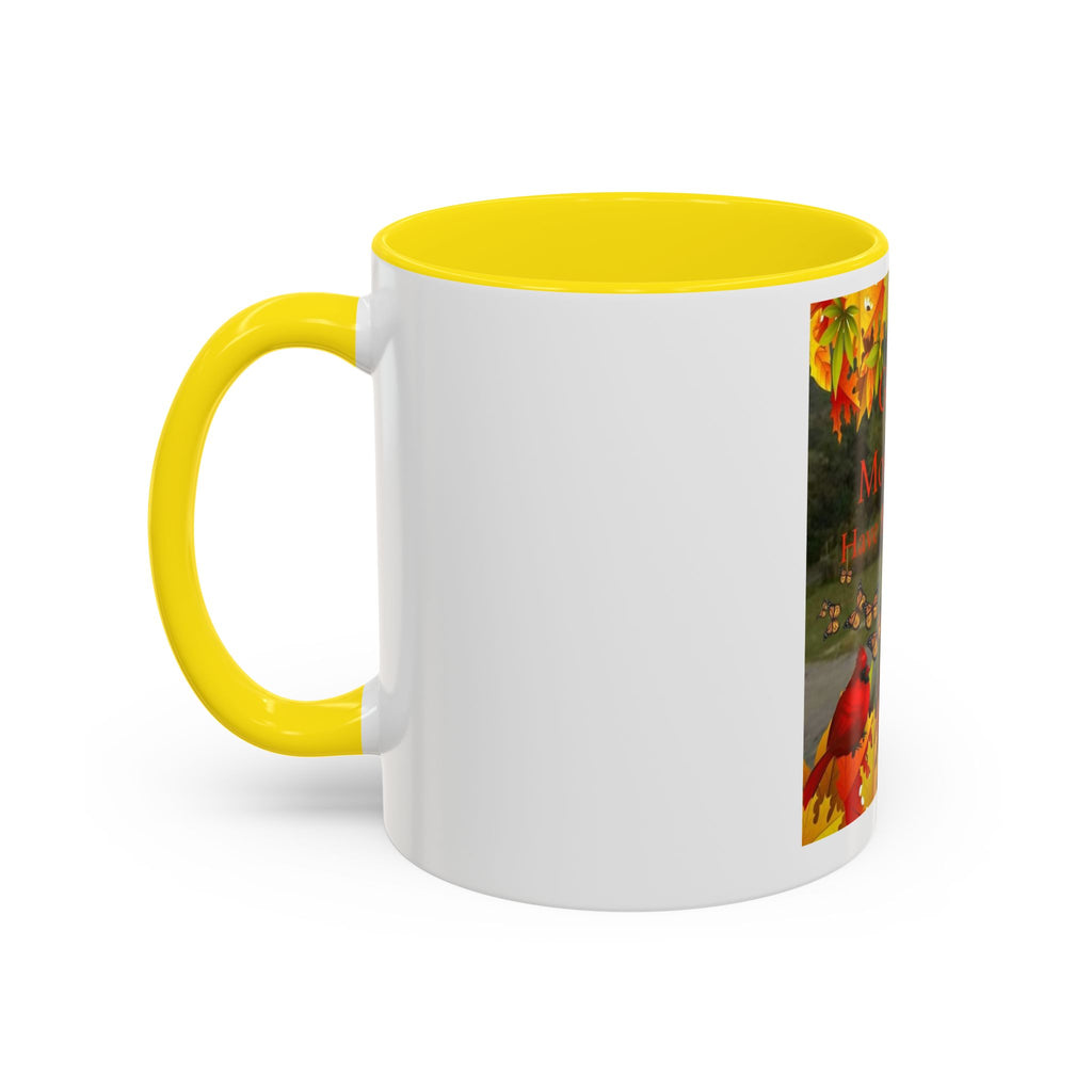 Autumn 'Good Morning! Have A Great Day' Accent Coffee Mug