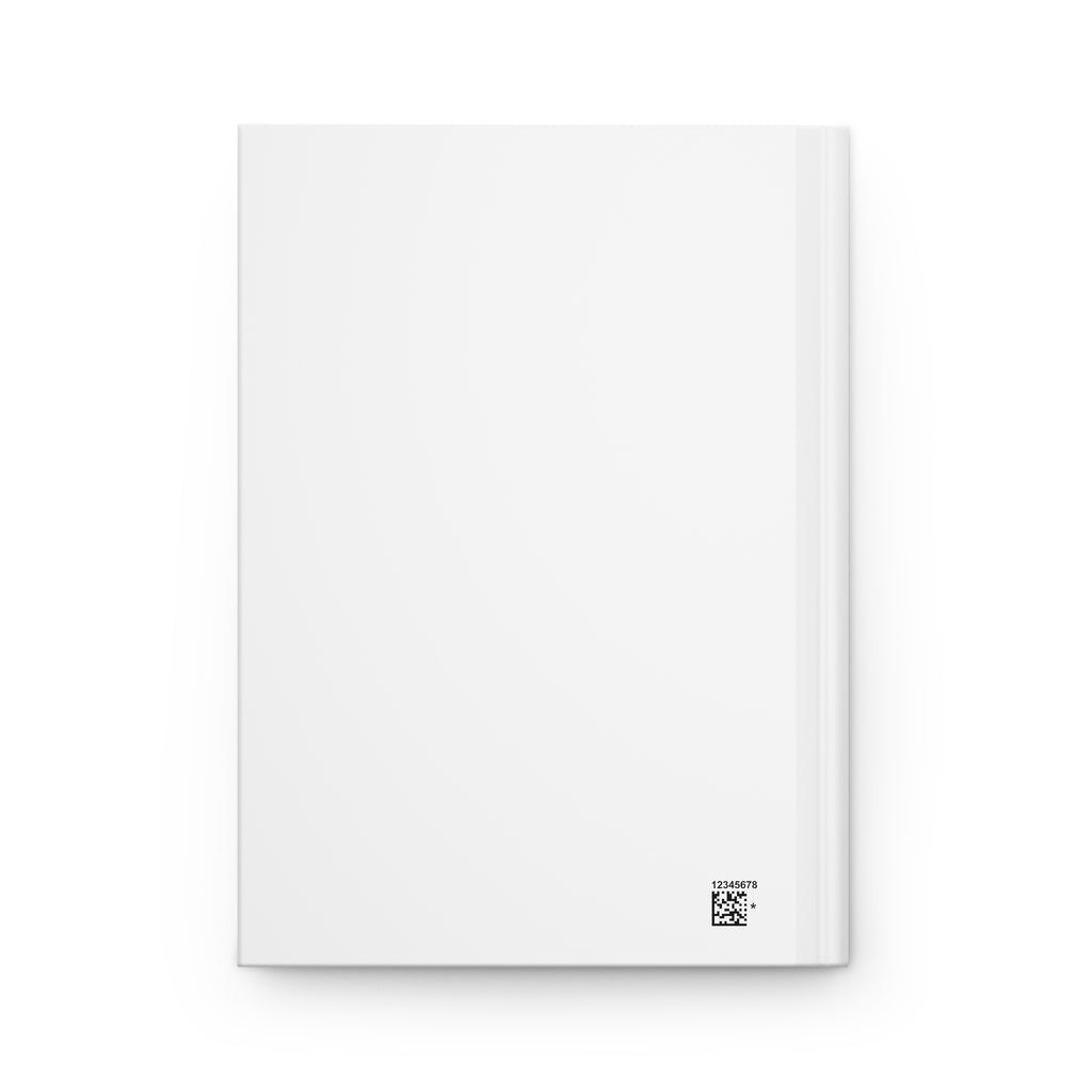 Calmness & Peace Lined Hardcover Journal — Pink Marble Affirmation Notebook