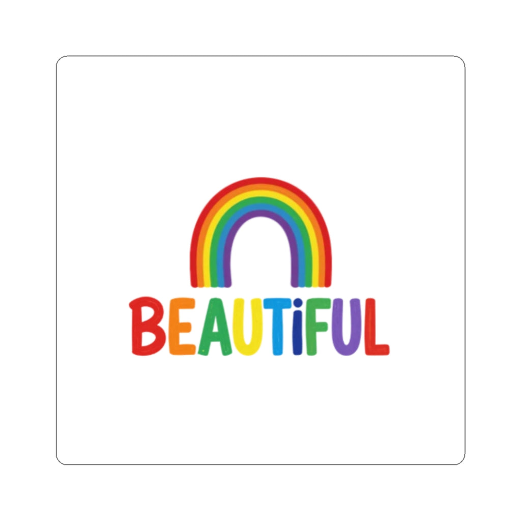 Beautiful Rainbow Pride Kiss-Cut Sticker