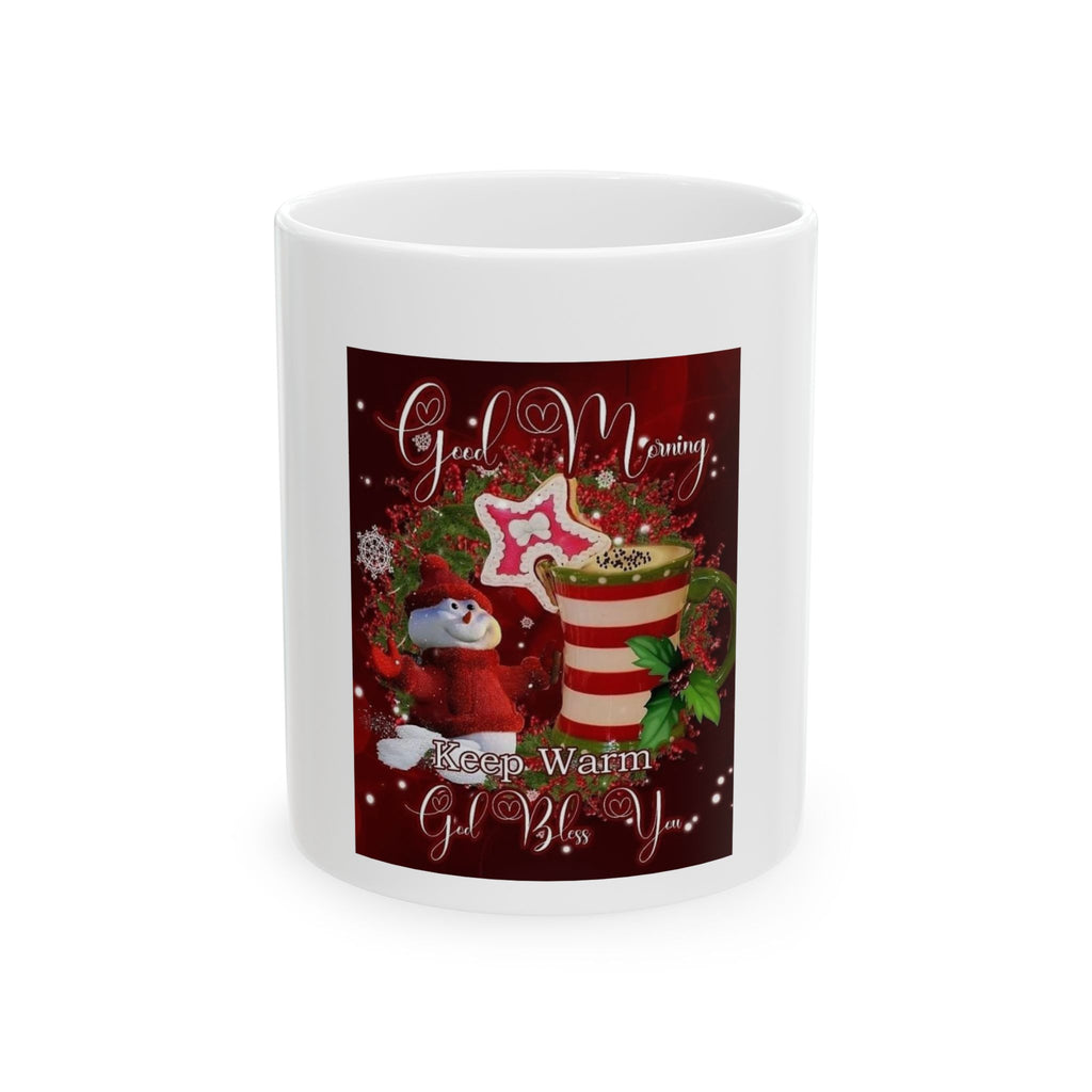 Christmas Hot Cocoa Mug — "Good Morning" Holiday Coffee Cup (11oz & 15oz)