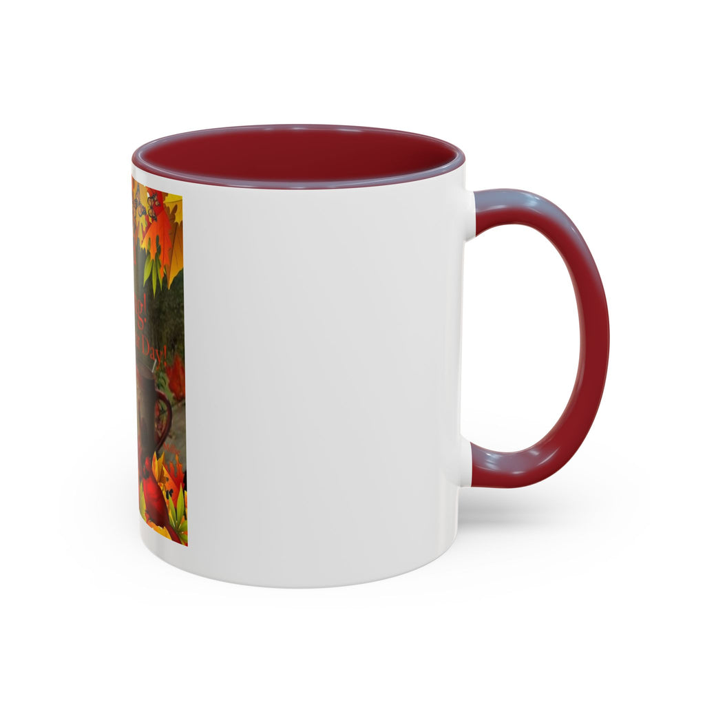 Autumn 'Good Morning! Have A Great Day' Accent Coffee Mug