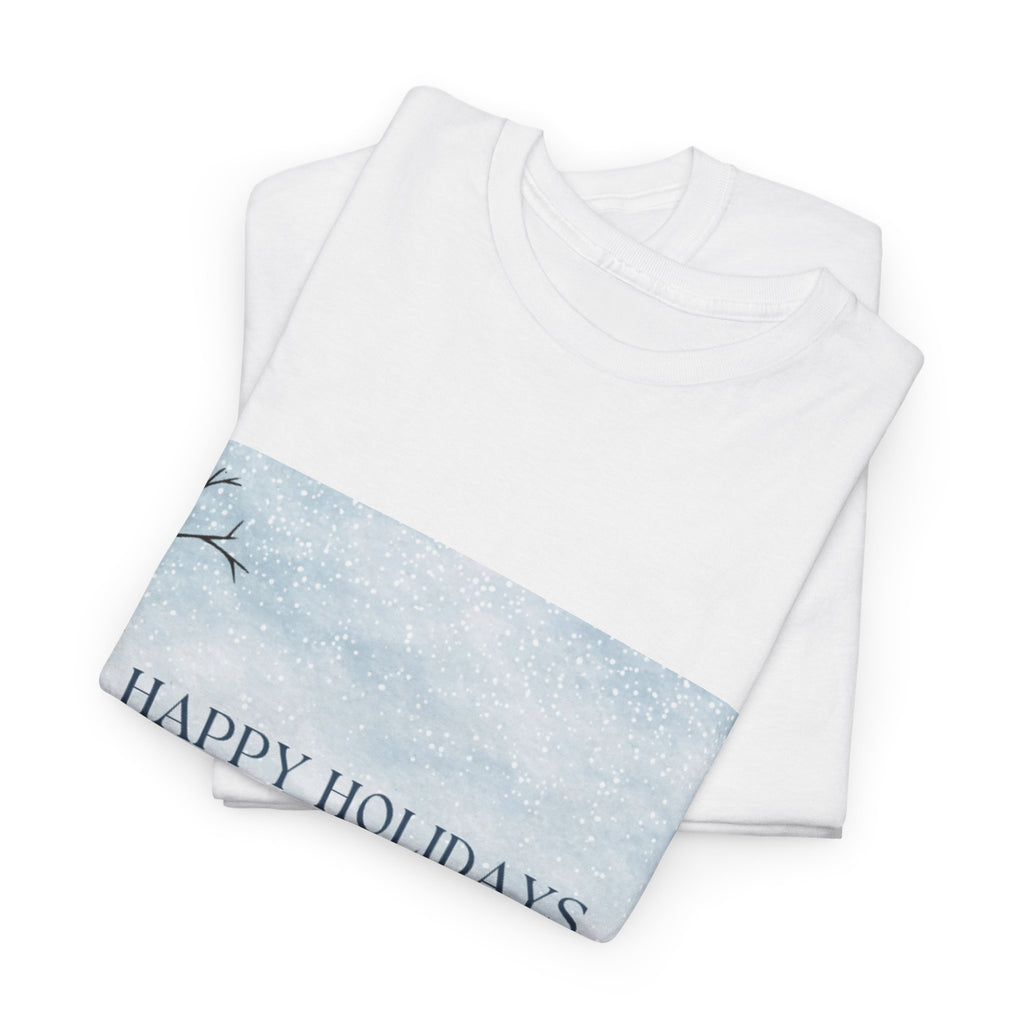 Happy Holidays Winter Branches Christmas T-Shirt
