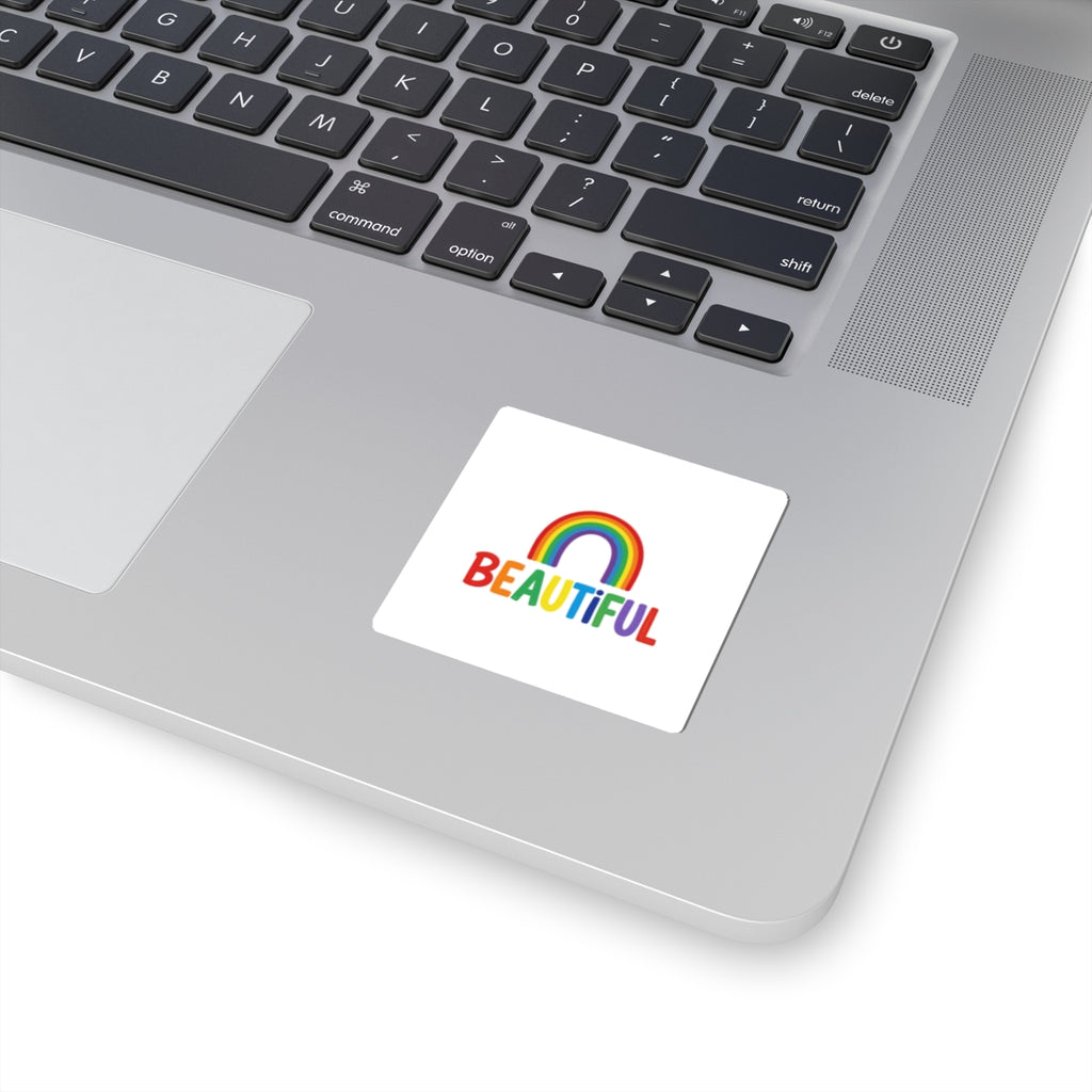 Beautiful Rainbow Pride Kiss-Cut Sticker