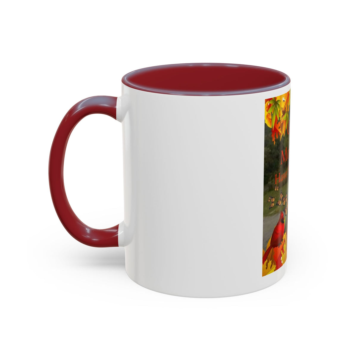 Autumn 'Good Morning! Have A Great Day' Accent Coffee Mug