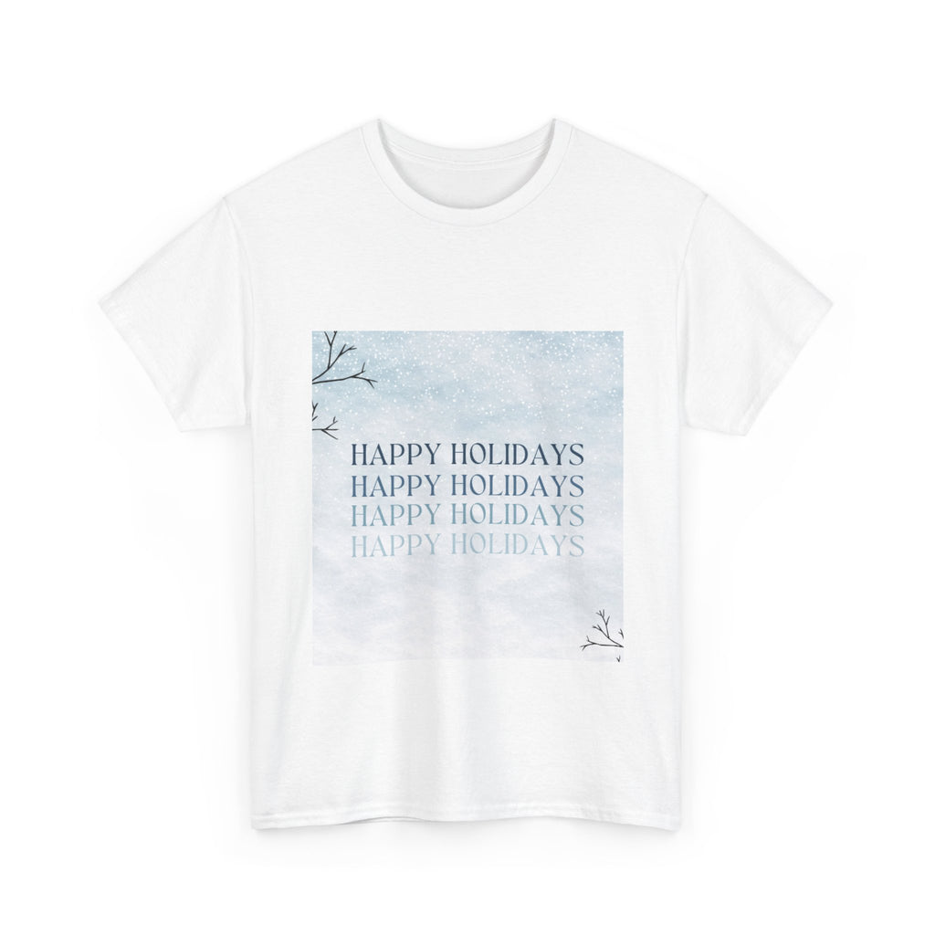 Happy Holidays Winter Branches Christmas T-Shirt