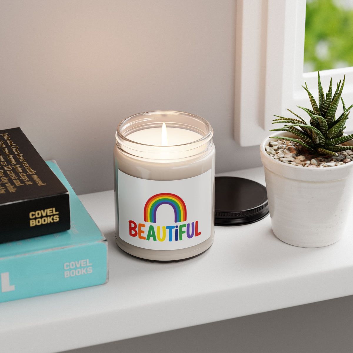 Beautiful Rainbow Scented Soy Candle
